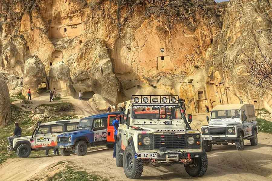 Cappadocia Jeep Safari outisde monastic complex